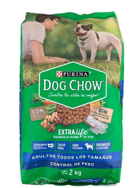 Dog Chow 2000 grs control de peso adultos todos los tamaños