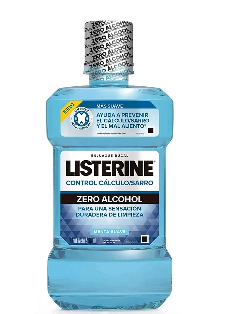 Enjuague Listerine 500 ml menta suave
