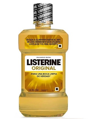 Enjuague Listerine 500 ml original amarillo