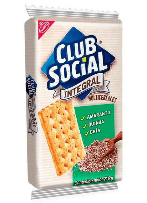 Galletas Club Social 216 grs integral multicereales