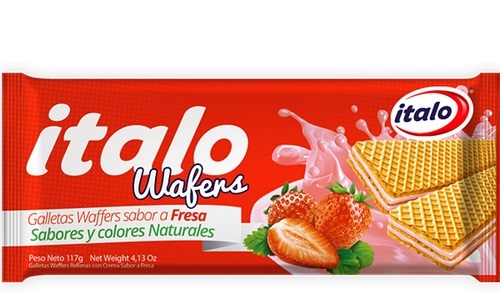 Galletas Italo 117 grs wafer fresa