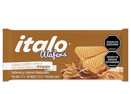 Galletas Italo 117 grs wafers arequipe