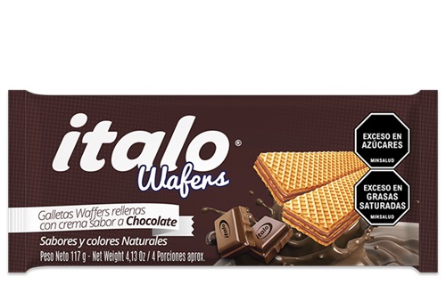 Galletas Italo 117 grs wafers chocola