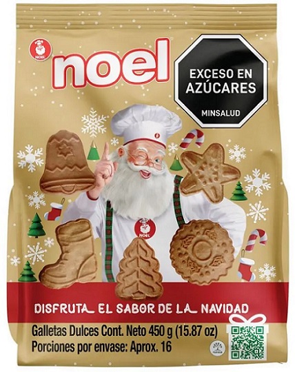 Galletas Noel 450 grs navidad dulces bolsa