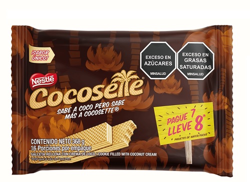 Galletas Wafers Cocosette 368 grs 8 pqt