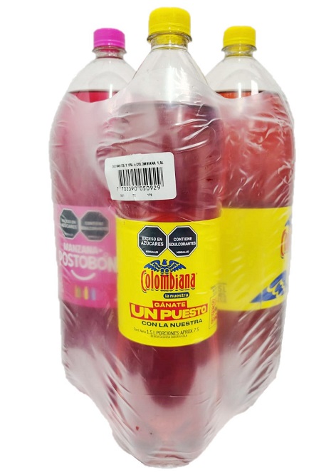 Gaseosa Postobon 2 x 3.125 ml colombiana manzana + Colombiana 1.500 ml