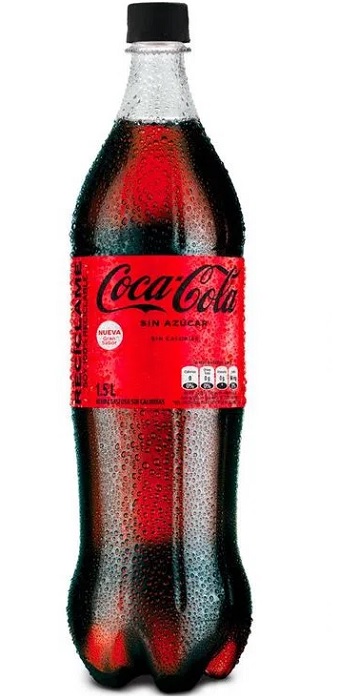 Gaseosa Coca-Cola 1500 ml sin azúcar