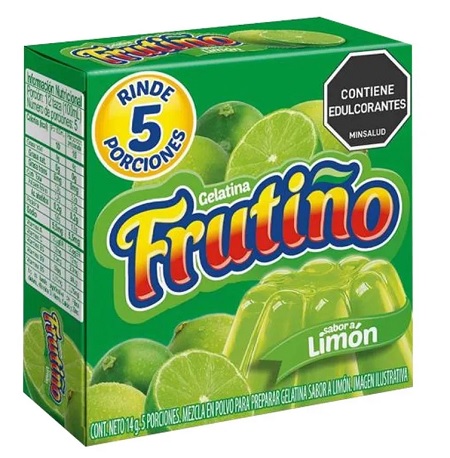 Gelatina Frutiño 14 grs limón