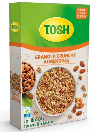 Granola Tosh 300 grs crunchy almendras