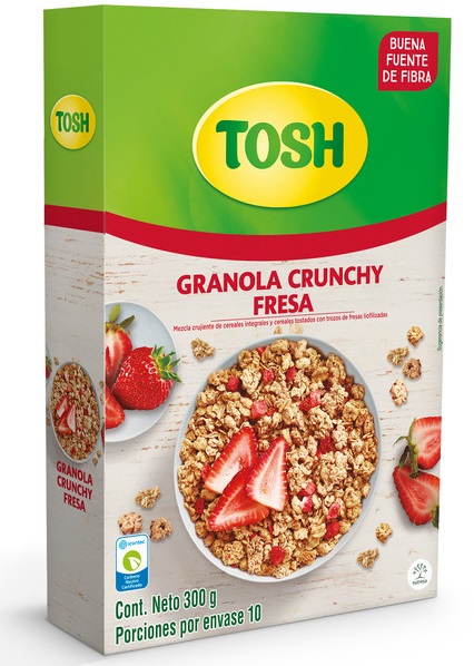 Granola Tosh 300 grs crunchy fresa