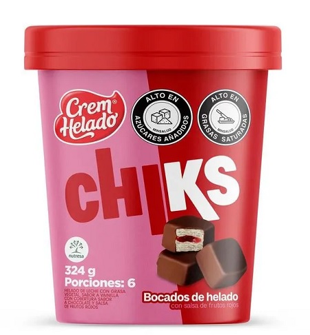 Helado Crem Helado 324 grs chiks vainilla