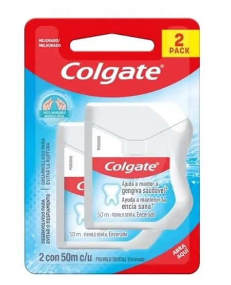 Hilo Dental Colgate 2 und 50 mts cada uno