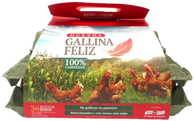 Huevos Gallina Feliz 36 und campesinos