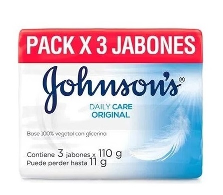 Jabón Johnson´s 3 x 110 grs daily care original