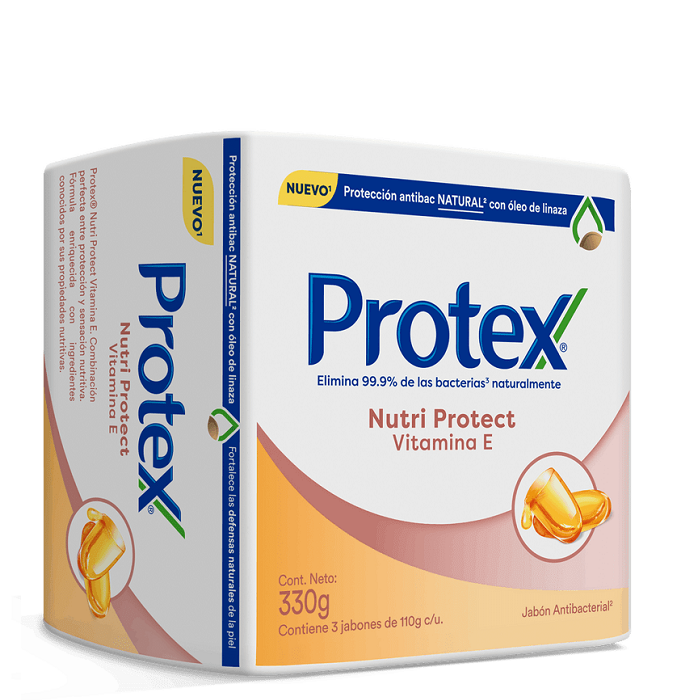 Jabón Protex 3 x 110 grs nutri protect viTamina e