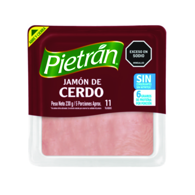 Jamón Pietrán 230 grs cerdo sin conservantes