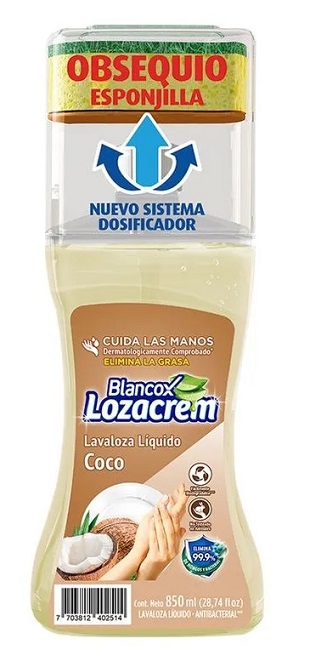 Lavaplatos LozaCrem 850 ml coco