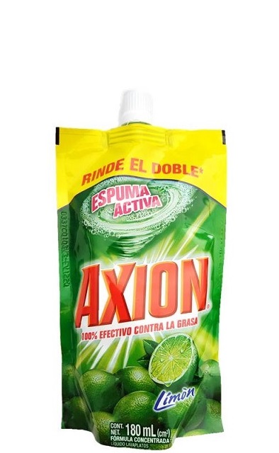 Lavaplatos Axion 180 ml líquido limón