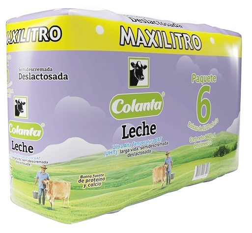 Leche Colanta 6 x 1100 ml deslactosada
