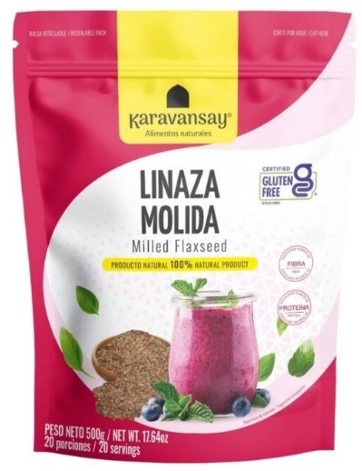 Linaza Karavansay 500 gr molida GLUTEN FREE