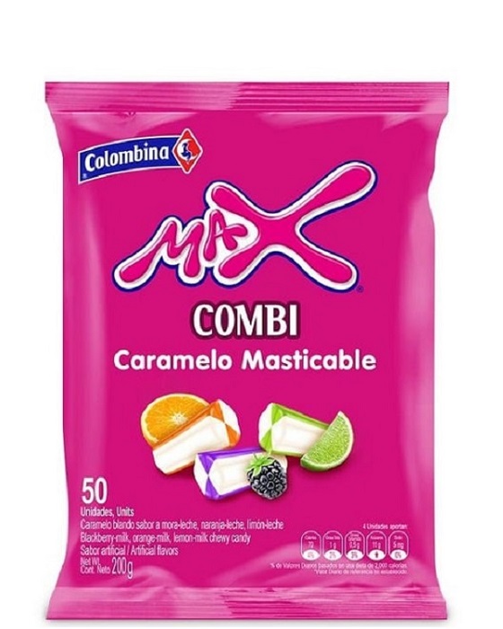Max Combi 200 grs sabores 50 und surtidos