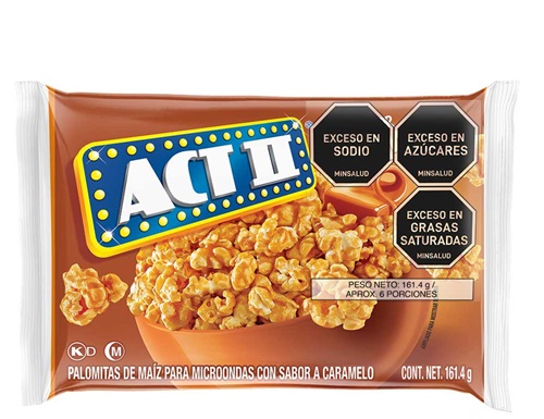Maíz Pira Act II 161 grs caramelo microondas