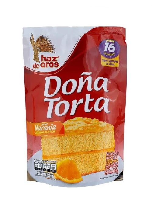 Mezcla Doña Torta 500 grs naranja