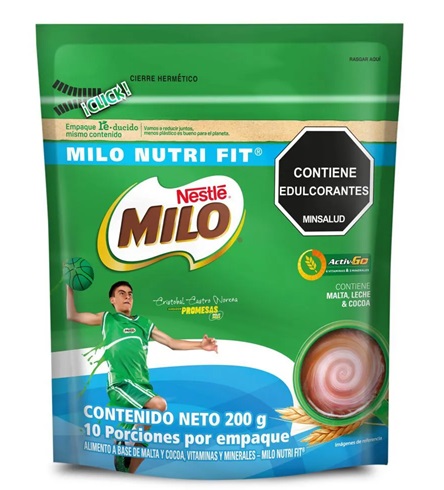 Milo 200 grs menos azúcar