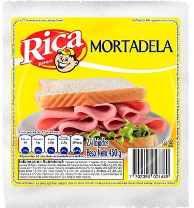 Mortadela Rica 450 grs