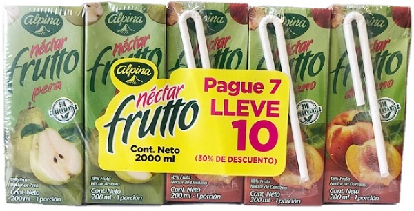 Néctar frutto Alpina 2000 ml pague 7 lleve 10 surt