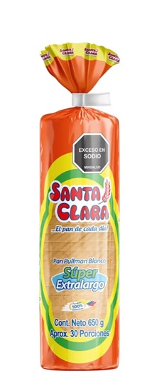 Pan Santa Clara 650 grs super extra largo