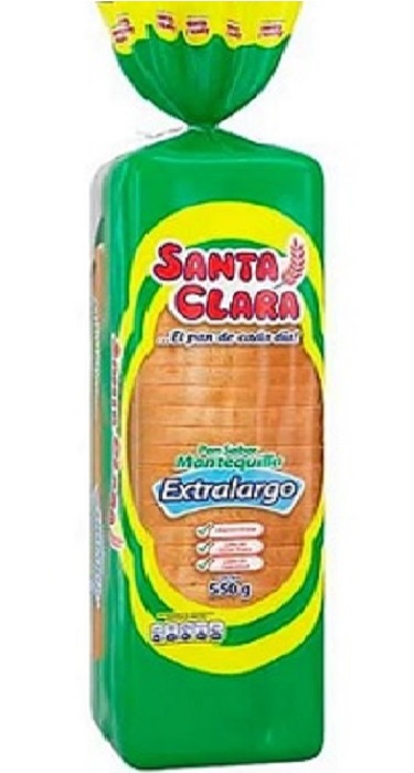 Pan Santa Clara 550 grs mantequilla