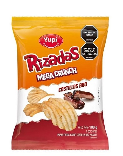 Papas Yupi 100 grs rizadas costillitas bbq