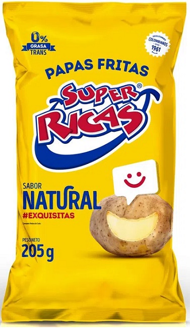 Papas Super Ricas 205 grs natural