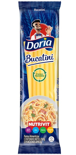 Pasta Doria 250 grs Bucattini