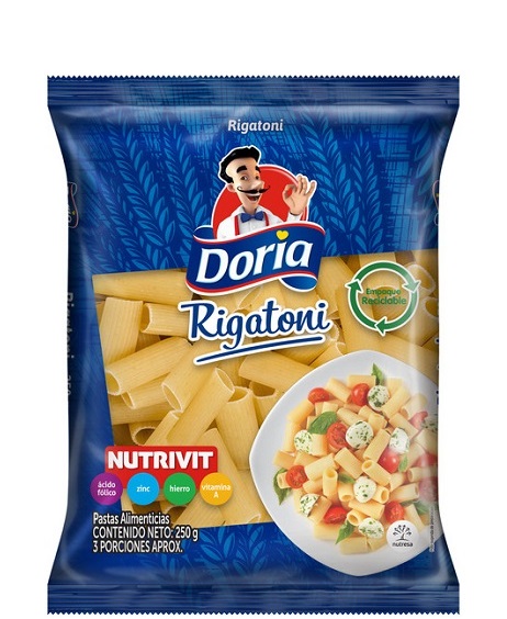 Pasta Doria 250 grs Rigatoni