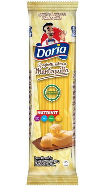 Pasta Doria 250 grs Spaghetti mantequilla