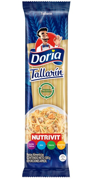 Pasta Doria 500 grs Tallarín