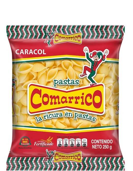 Pasta Comarrico 250 grs caracol