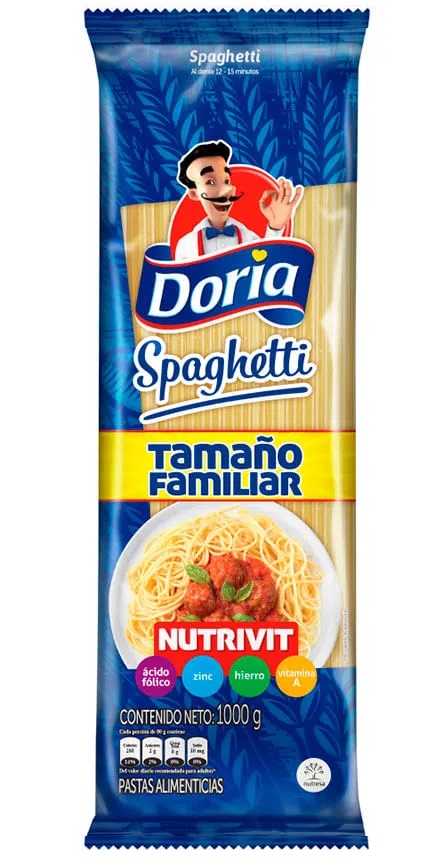 Pasta Doria 1000 grs spaguetti
