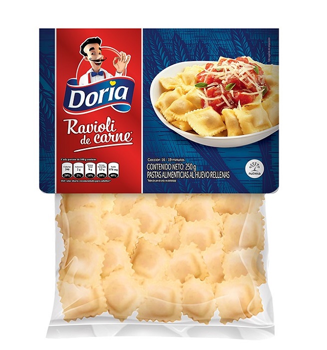 Pasta ravioli Doria 250 grs carne