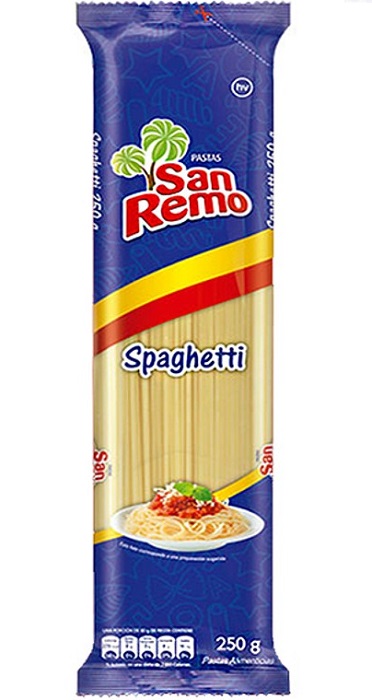 Pasta San Remo 250 grs spaghetti