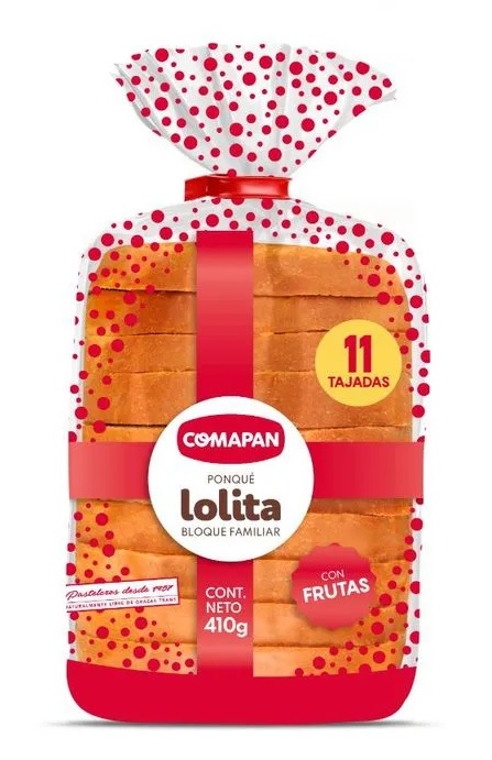 Ponqué Comapan 410 grs combinado fliar