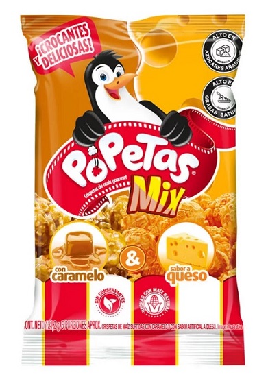 Popetas 135 grs mix caramelo queso