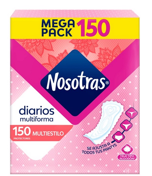 Protector Nosotras 150 multiestilo dia