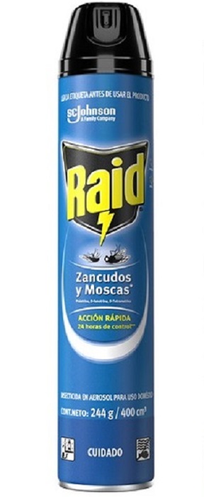 Raid 400 ml acción rapida zancudos moscas