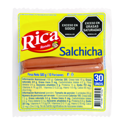 Salchicha Rica 500 grs