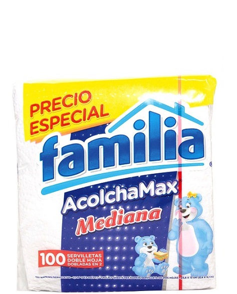 Servilleta Familia 100 acolchamax mediana $esp