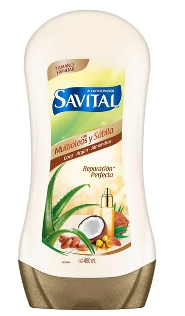 Shampoo Savital 490 ml Aceite de argan y sabila