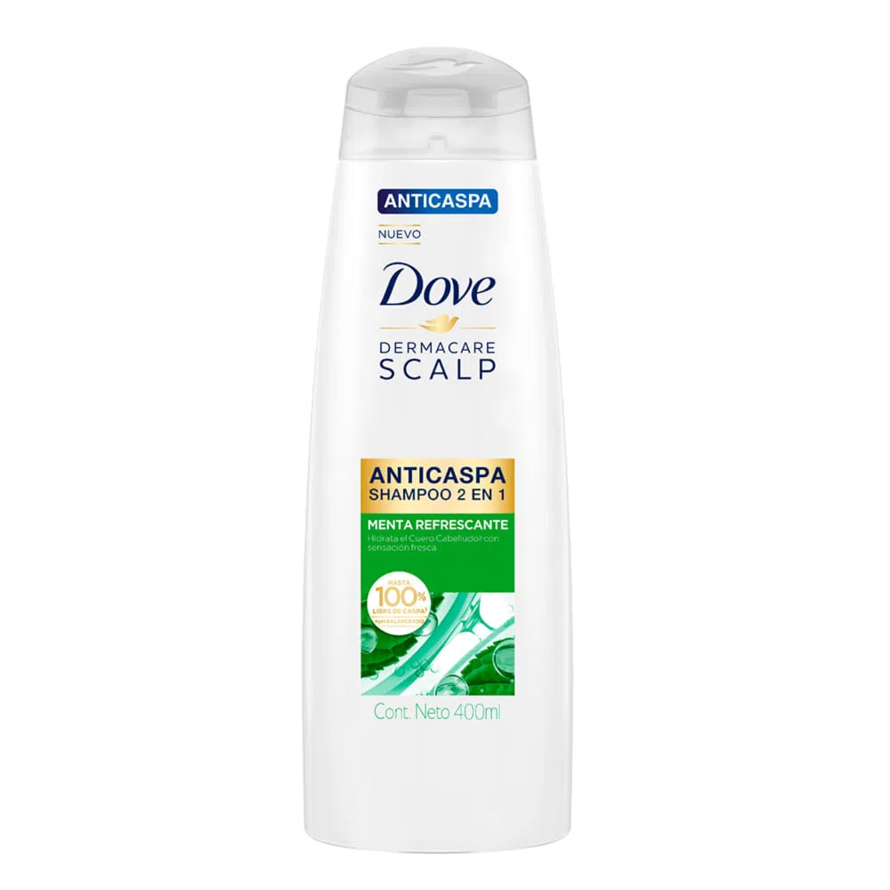 Shampoo Dove 400 ml menta refrescante